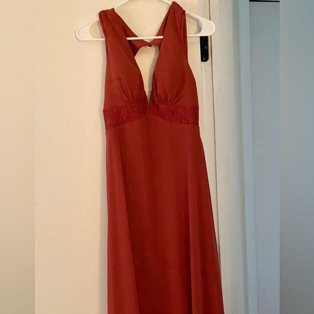 Azazie Rust Bridesmaid Dress
